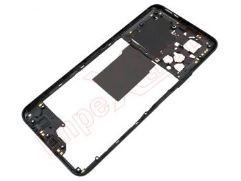 Carcasa frontal / central con marco negro acero "Steel black" y antena NFC para Huawei Honor X7